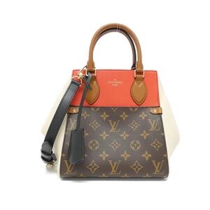 LV Monogram Fold Tote PM - Tricolor Red/Cream - Discontinued (Full Set)
